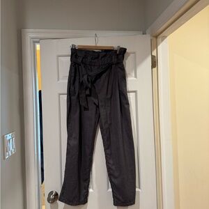 Cartonnier ( sold by Anthropologie) pinstripe paper bag pants